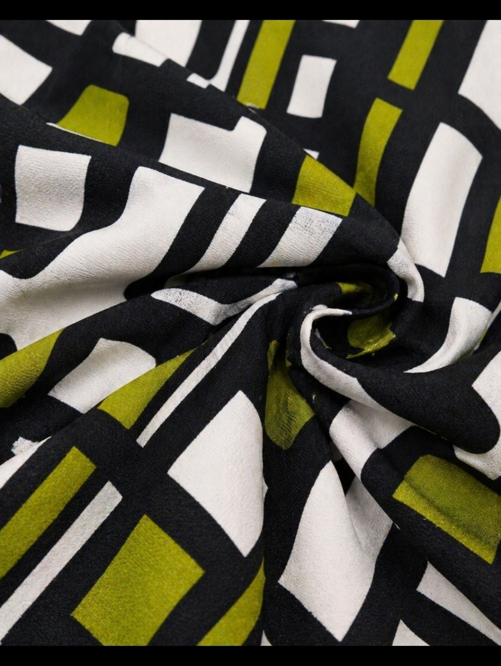 Laura Petite | Geometric Print Halter Neckline Midi Dress - Picture 7 of 9